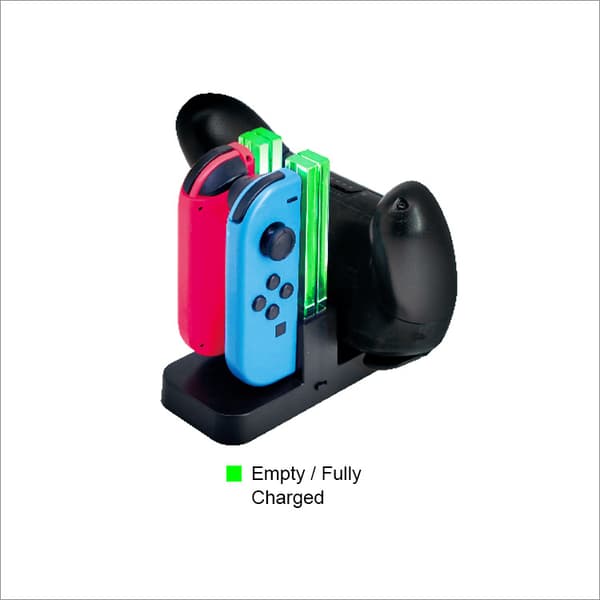 Switch lite håndtak fargerik fire lader + PRO håndtak lader