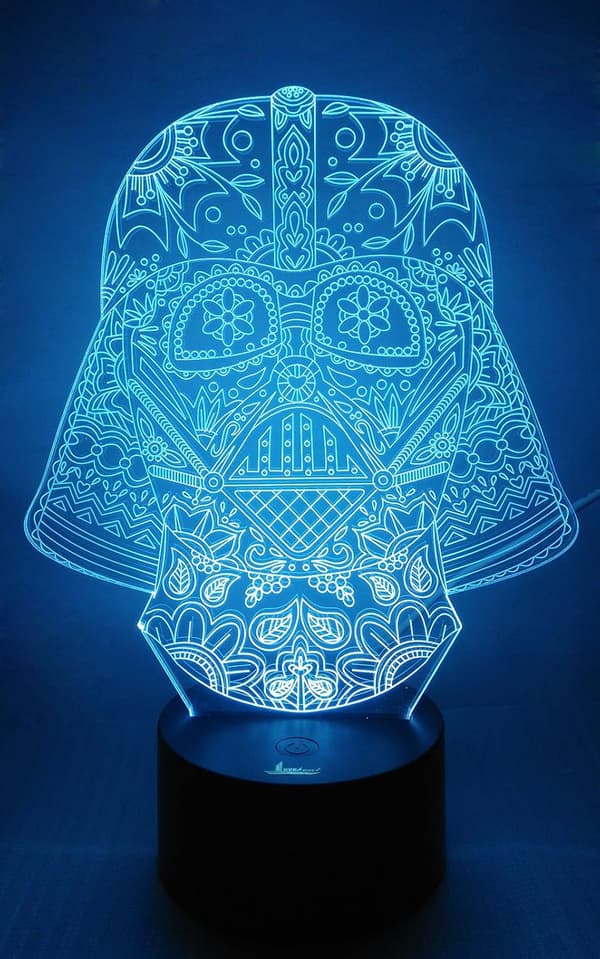 Darth Vader 3D Natlys LED Illusion Lampe Sengelampe Bordlampe