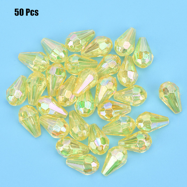 50 st påse 8*12MM Akryl Pärlor Hand Sömnad DIY Pärlor Kläder Dekor Smycken Tillbehör(Typ B)