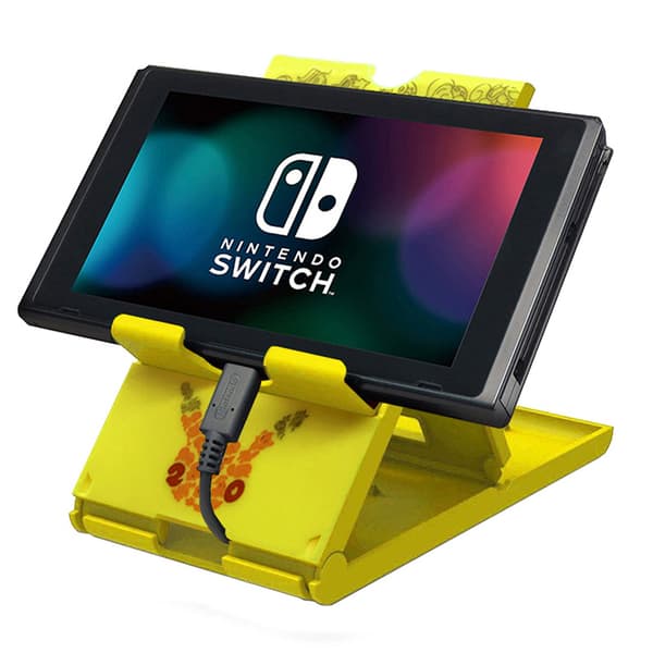 Switch-stativ til Nintendo med spilkassette-opbevaringspladser, justerbar, bærbar, foldbar montering kompatibel med Nintendo Switch/Switch Lite/Switch OLED