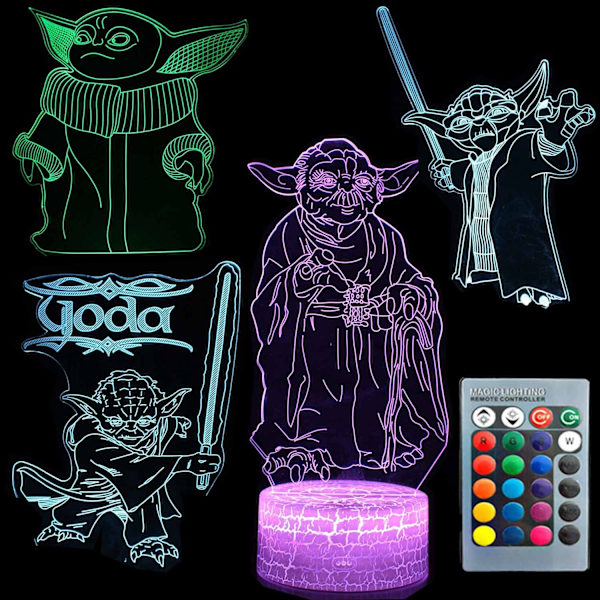 3D Illusion Star Wars Natlampe Fire Mønster Interste