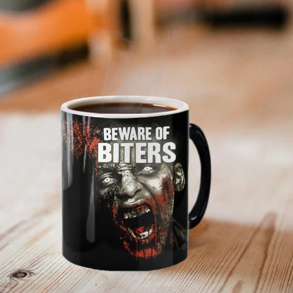 Walknig Dead Horror Zombie -kahvimuki-lämpöherkkä väriä muuttava kahvimuki (
