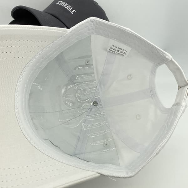 Hat Dame Alfabet Broderi Blød Top Forår Sommer Efterår White