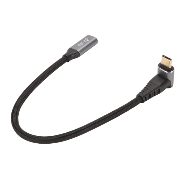 USB C 3.1 hann-til-hun-kabel PD100W Hurtiglading 10Gbps 4K ved 60Hz USB C-ladekabel for Steam Deck-spillkonsoller 25cm/9.8in