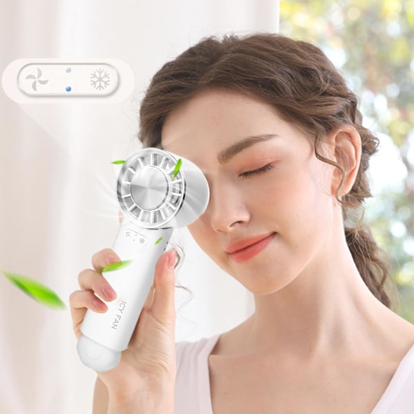 Bærbar Genopladelig Ventilator, Bærbar Personlig Køleenhed, Batteridrevet Ventilator, Håndholdt Ventilator, Perfekt Til Kvinder Mænd Og Børneventilator