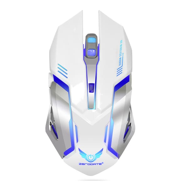 Spelmus, ergonomisk design 2.4G laddningsbar trådlös mo