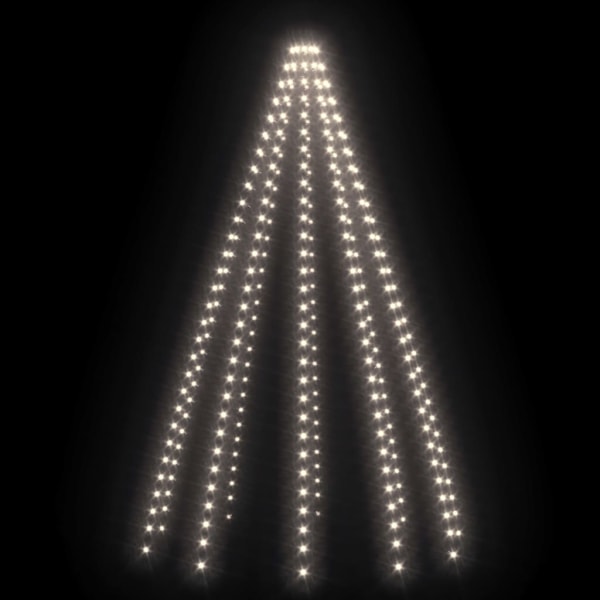 Ljusnät för julgran 300 lysdioder kallvit 300 cm