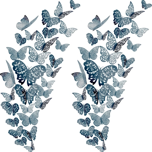 72 delar 3D Butterfly Wall Decals Sticker Wall De