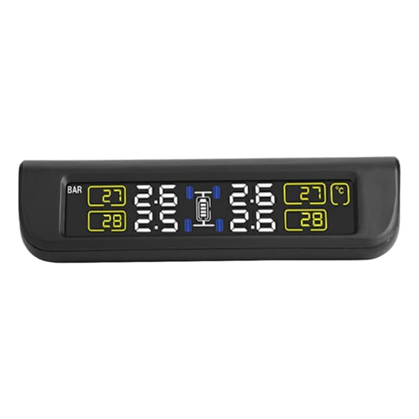 Bilsol & Mini USB Interface TPMS Dækpressionsovervågningssystem Alarm med 4 Eksterne Sensorer