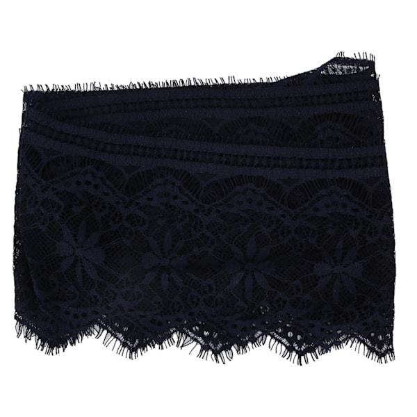14,5 cm polyester silke kläder broderi spets DIY klänning hantverk tyg kläder dekoration marinblå