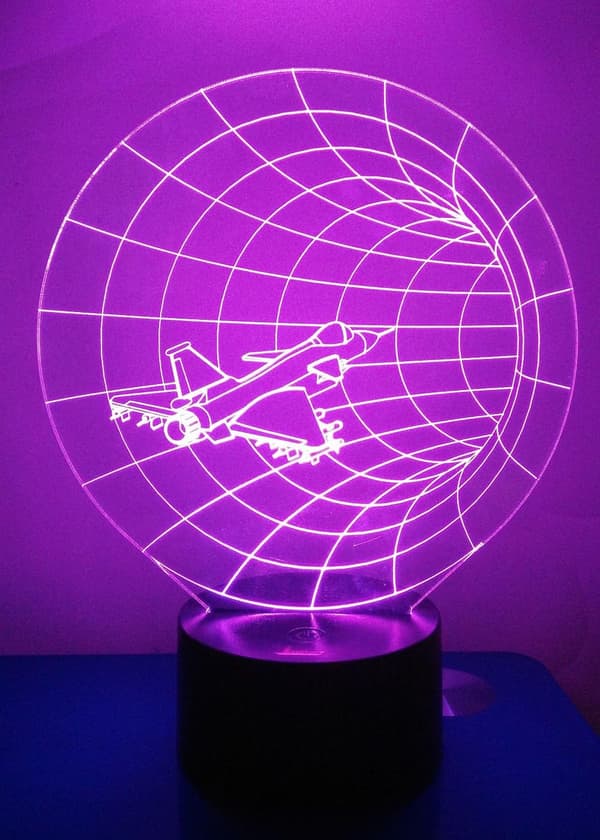 3D Natlampe LED Illusionslampe Sengelampe Bordlampe, AT