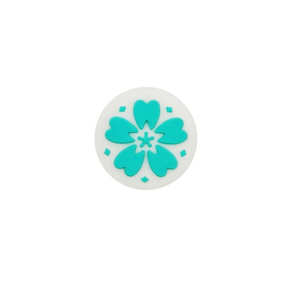 4 st Sakura blomma tumgreppskåpor, tumgrepp analog spak täck mjuk silikon knapp joystick keps kompatibel med Nintendo Switch, Switch Lite