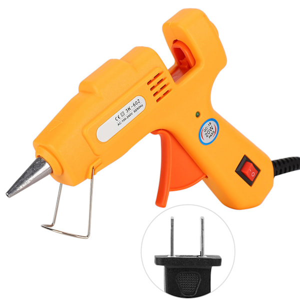 20W Professionell Mini Elektrisk Värme Smältlim Verktyg DIY Värmeverktyg Gul 100‑240VUS Plugg