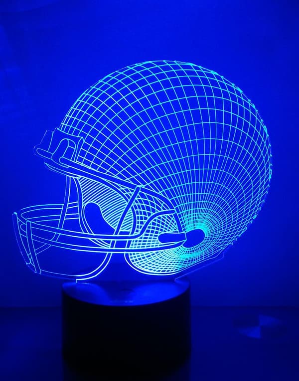 3D Nattlys LED Illusjonslampe Nattbord Skrivebordslampe, AT