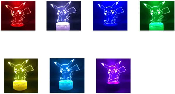 3D Illusjonslampe Five Night Game Gaver Leker Dekor LED Natt