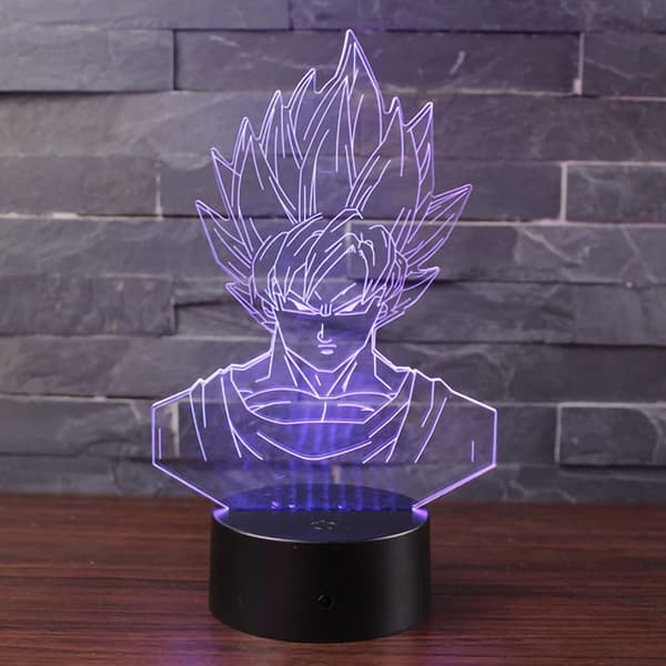 3D Illusion Natlampe 7 Farver Gradvis Skiftende Touch
