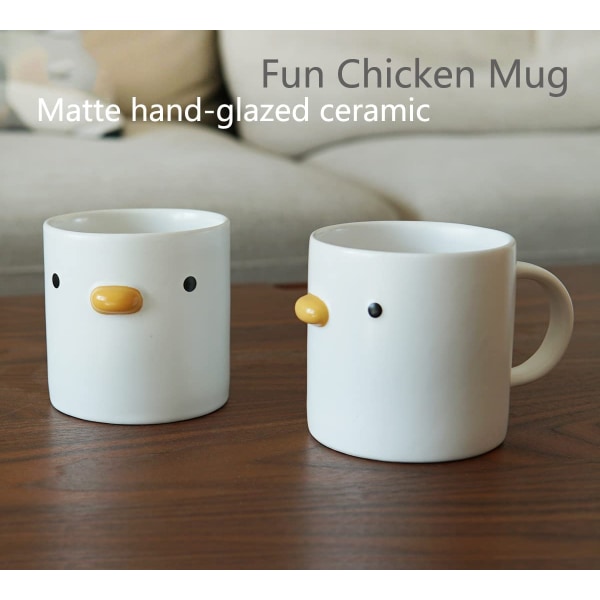 Funny Chick -kahvimuki, Käsintehty Glaze Duck Cup, Turvallisuus Cera