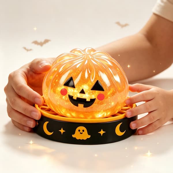 Halloween Jack-O-Lantern Maltose Squishy Klemmelegetøj Stresslindrende Gaver Jack Pumpkin