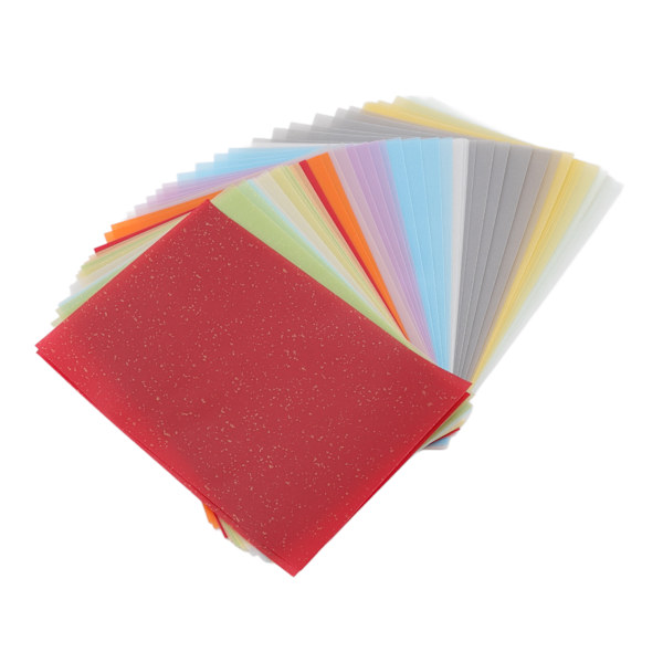 50 st färgat svavelsyrapapper 15x10cm rent papper hög styrka gummistämpelöverföringspapper för tryckning