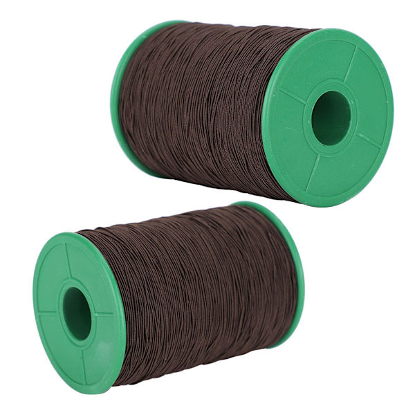 2 ruller elastisk snor perler tråd armbånd halskæde perlefremstilling sort 1mm 350meter/rulle