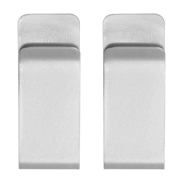 2 st metallpengaclips i rostfritt stål, specialformade miniplånböcker, kreditkortshållare för män (silver)