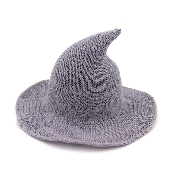 Kvinnors Häxhatt Stickad Fleece Mössa för Halloween