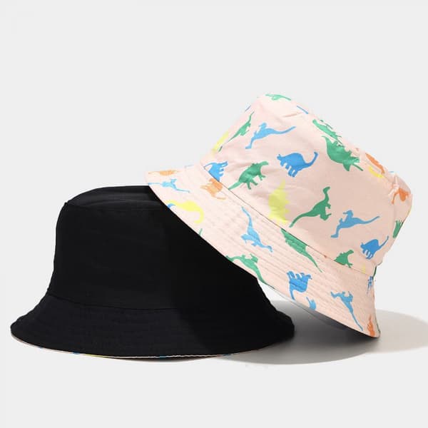 Sød spandhat, fiskerhatte til stranden til kvinder, vendbar D