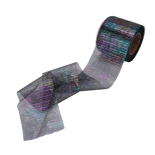 Tulle Rulle Symphony Line Mesh Rulle Manuell DIY Hårprydnad Bågnät Tygtillbehör Svart