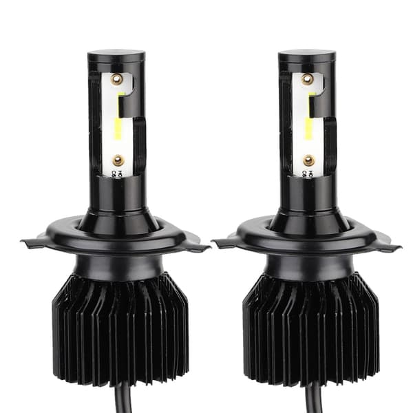2 stk Universelle LED-hovedlys tåkelys CSP Isblå Lys H4 IP67 Vanntett Biltilbehør
