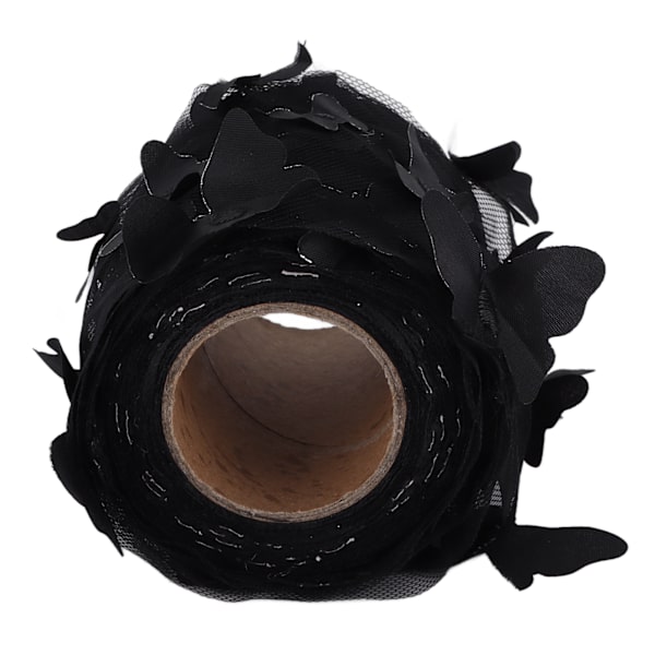 Tulle rulle syning farverig net garn rulle DIY hår tilbehør materiale webbing tyl rulle sort