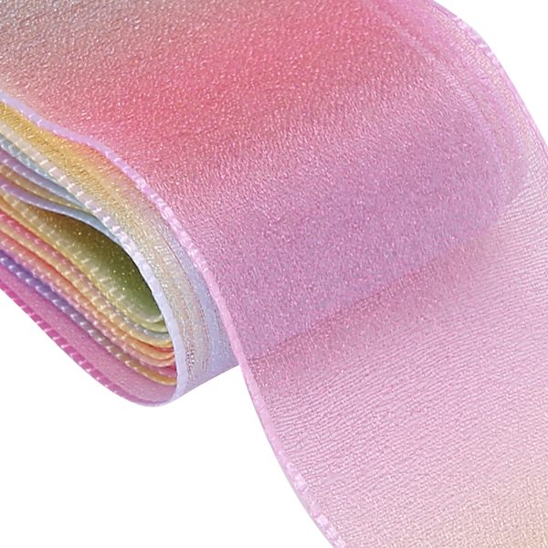 Vacker inslagningsband Gradient färgglatt band Dekor DIY tillbehör Förpackningsmaterial Färg 2 40mm