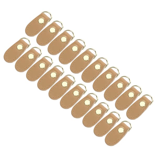 Læder D-ringe Multifunktion DIY Håndtaske Sideklips Spænde med Guld Tilbehør til Taskefremstilling Tilbehør Beige Guld Tilbehør
