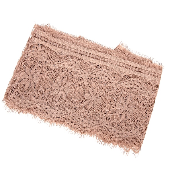 14,5 cm polyester silke kläder broderi spets DIY klänning hantverk tyg kläder dekoration rosa