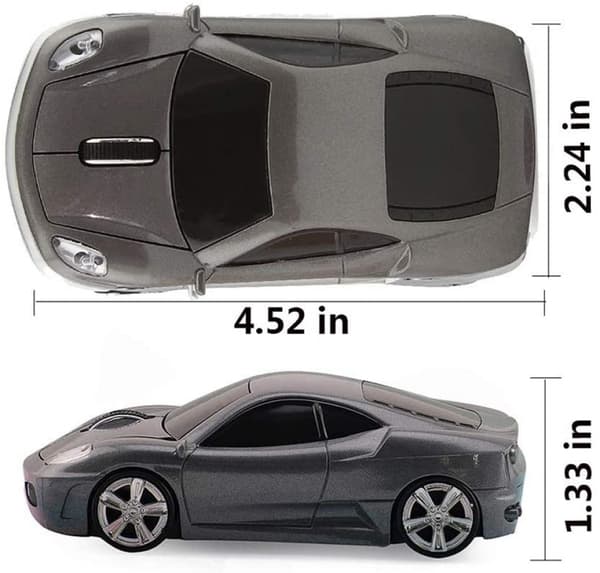 2,4 GHz trådlös bilformad mus 3D optisk spelmus USB M