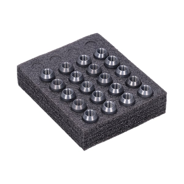 20 kpl Vannemutterit M12x1.5 Kierre 1.3 tuuman Korkeus 7075-T6 Alumiini Lukitusmutterit Tiitaniväri