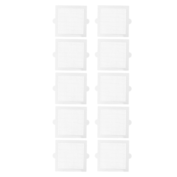 10 kpl kertakäyttöisiä hiustenkerääjiä Monikäyttöinen tehokas neliömäinen vedenpitävä vahva liimakertakäyttöinen suihkukaivon kansi kylpyhuoneeseen 10,5 cm/4,1 tuumaa