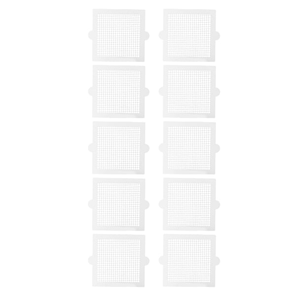 10 stk engangsbrukbare hårstoppere, flerbruks, effektive, firkantede, vanntette, sterke klebende engangsbrukbare dusjavløp for baderom 10,5 cm/4,1 tommer