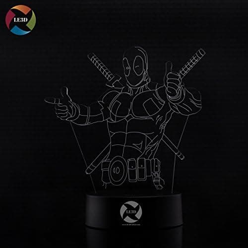 3D Optisk Illusions Natlampe - 7 LED Farveskiftende Lampe
