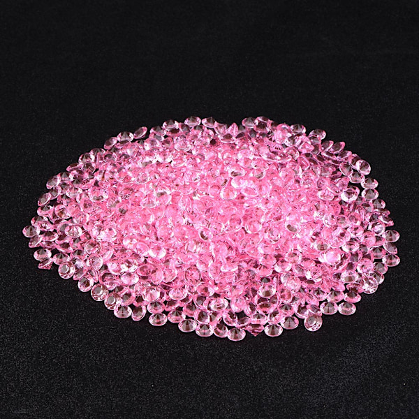 1000 kpl 10 mm akryylihelmet hääjuhlan koriste DIY-koriste-lisävarusteet (vaaleanpunainen)