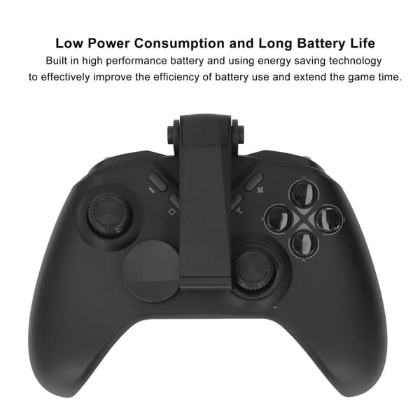 Trådløs spilcontroller Professionel ergonomisk følsom hjemme USB gamepad joystick til Android sort