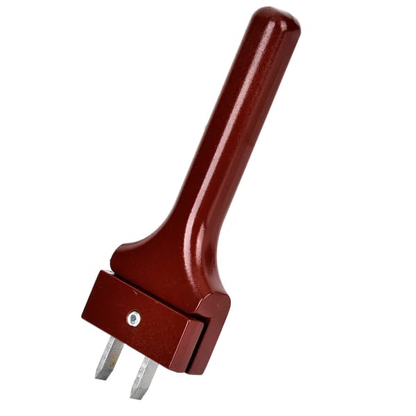 Justerbart læderhulværktøj magnetisk spænde håndlavet DIY (vinrød)