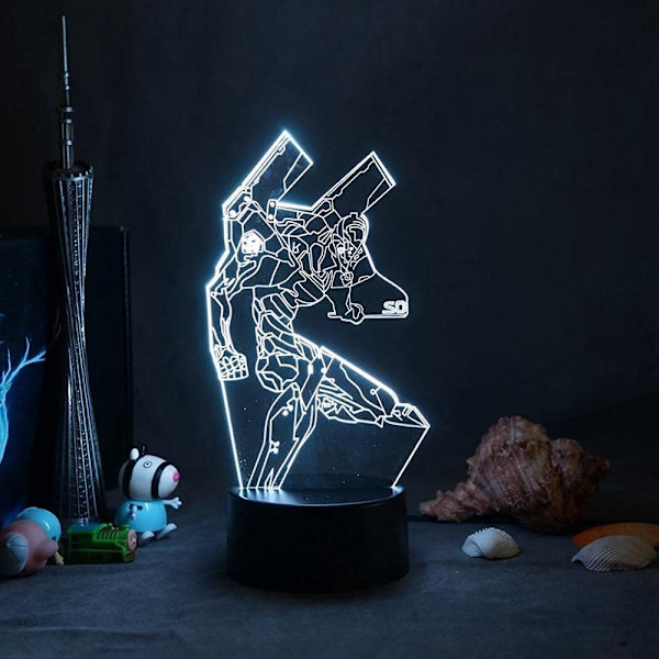 3D Illusion Lamp Anime Ljusfigur 3D Nattlampa Anime Nov