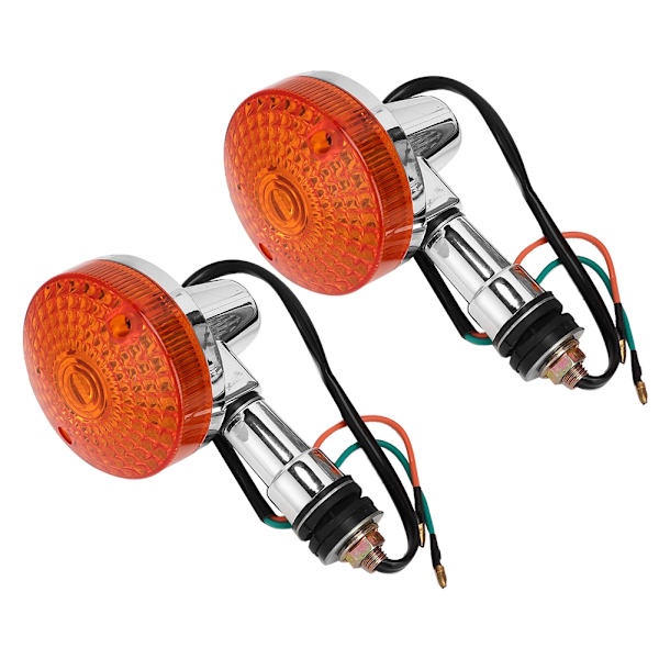 2 st Universal 12V Motorcykel Blinkers Indikatorlampa Blinkande Lampa