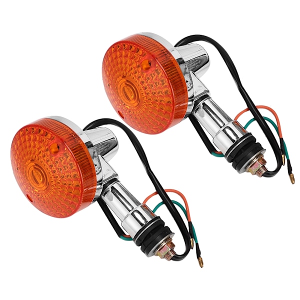 2 stk. Universelle 12V Motorcykel Blinklys Indikatorlys Blinkende Lampe