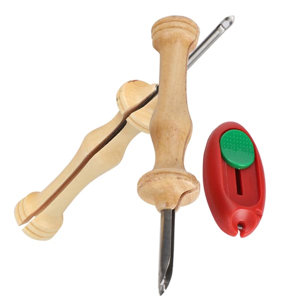 Nålefiltningssett med treskaft, broderi, DIY-håndverk, nålearbeid, applikasjon, pynt