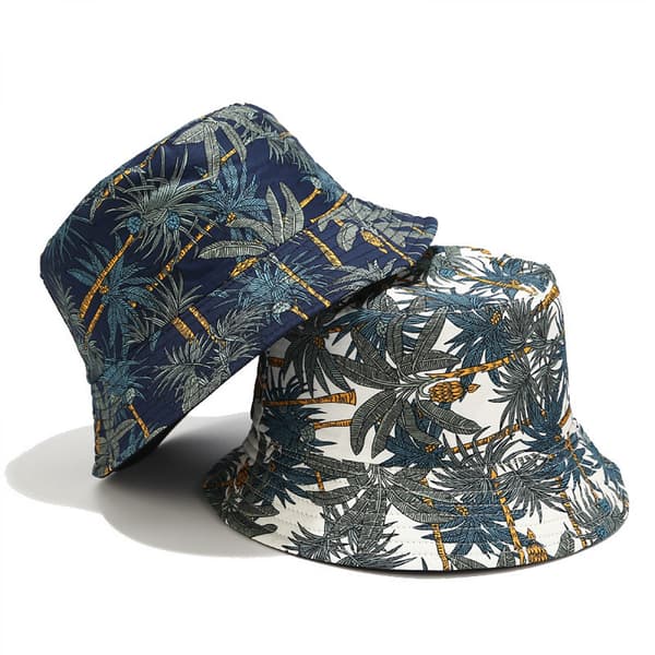 Unisex Print Dobbeltsidet Vendbar Spandhat White