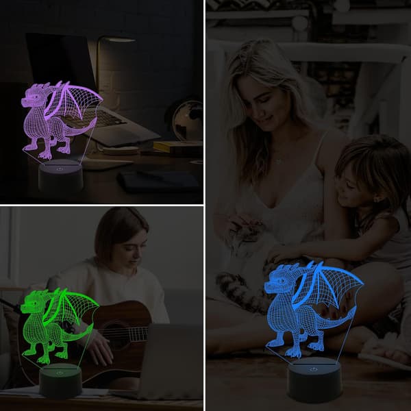 Drage Natlampe, Dragegaver, Drage 3D Natlampe til