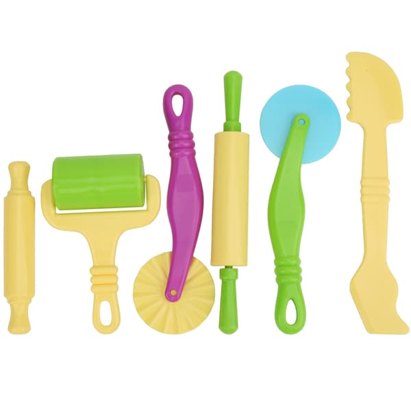 6 stk. Plastic Clay Dough Modeling Tool Børn Uddannelsesmæssig Læring DIY Kit