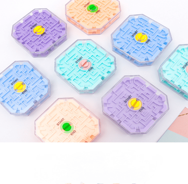 3D Puslespill Ball og Mini Cube, 3D Labyrint Ball, Hjernetrim