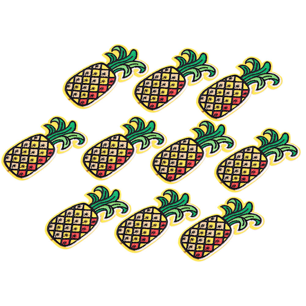 10 stk. DIY håndlavede madform syning broderi stof patches tøj tilbehør (ananas)